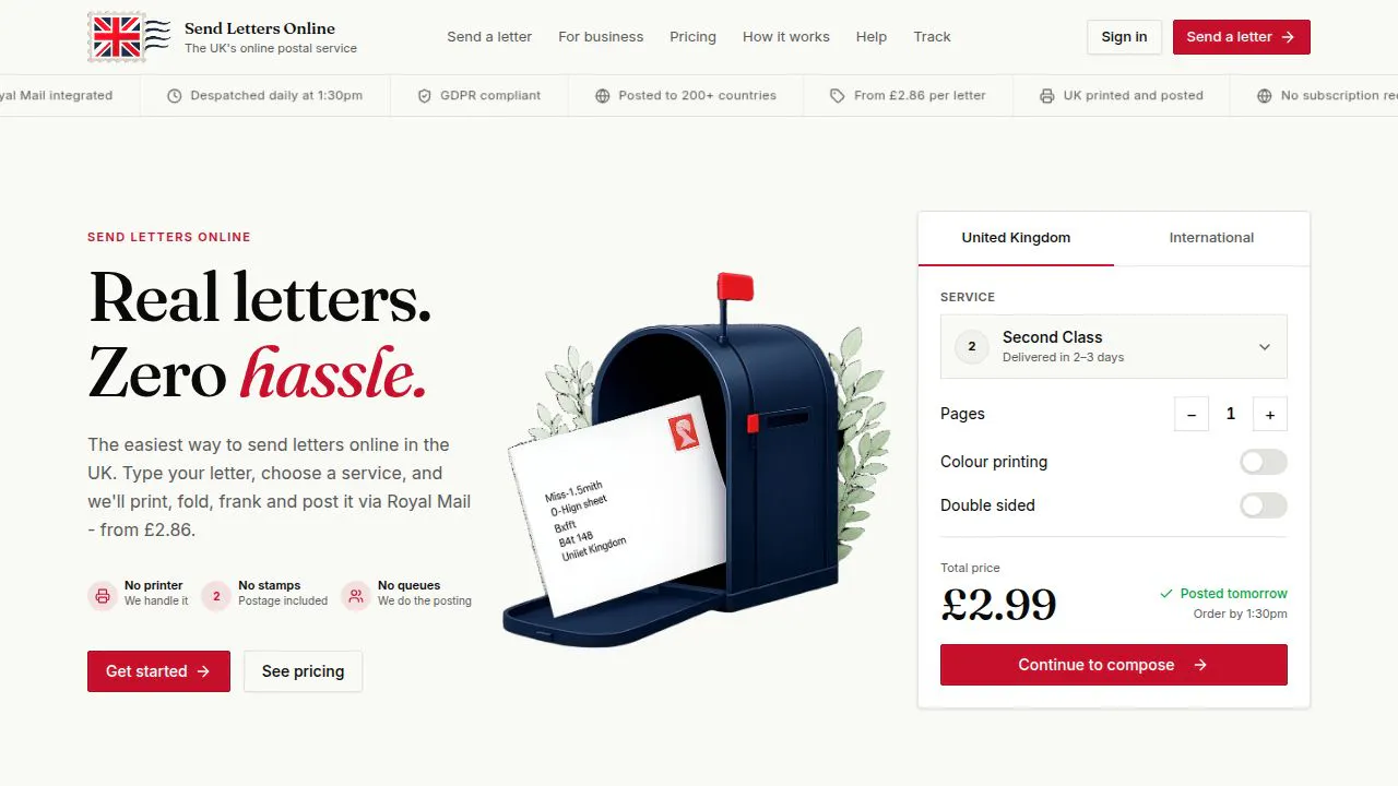 Send Letters Online UK gallery image