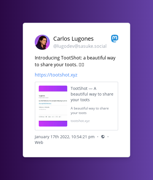 TootShot gallery image