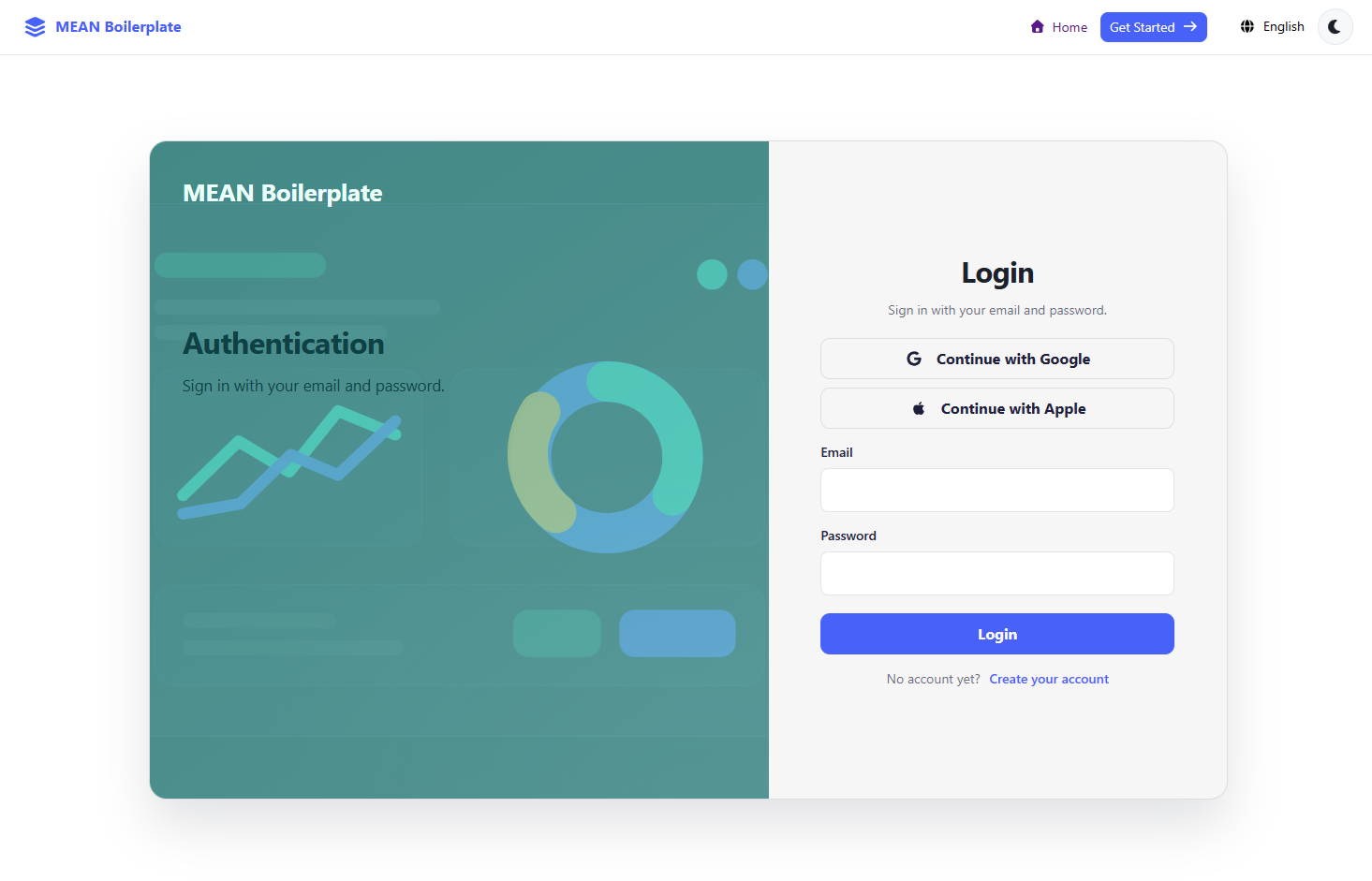MEAN Stack with Taiga-UI Boilerplate gallery image