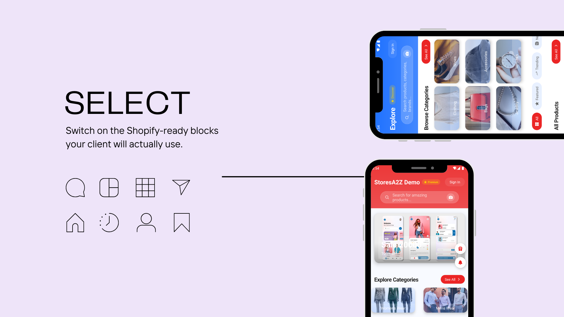 StoresA2Z NoCode Ecom MobileApp Builder  gallery image