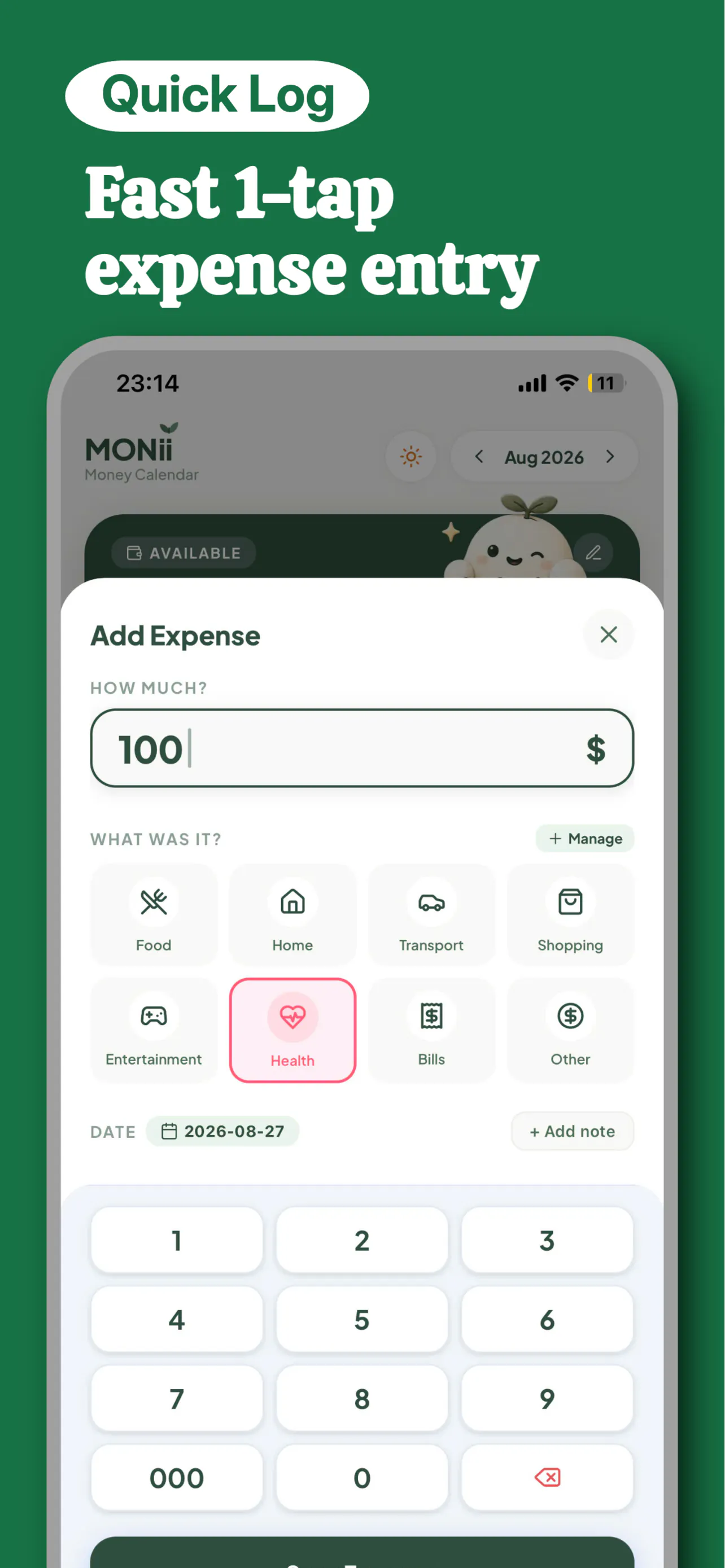 Monii - Money Calendar gallery image