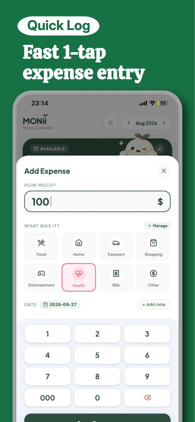 Monii - Money Calendar screenshot 3