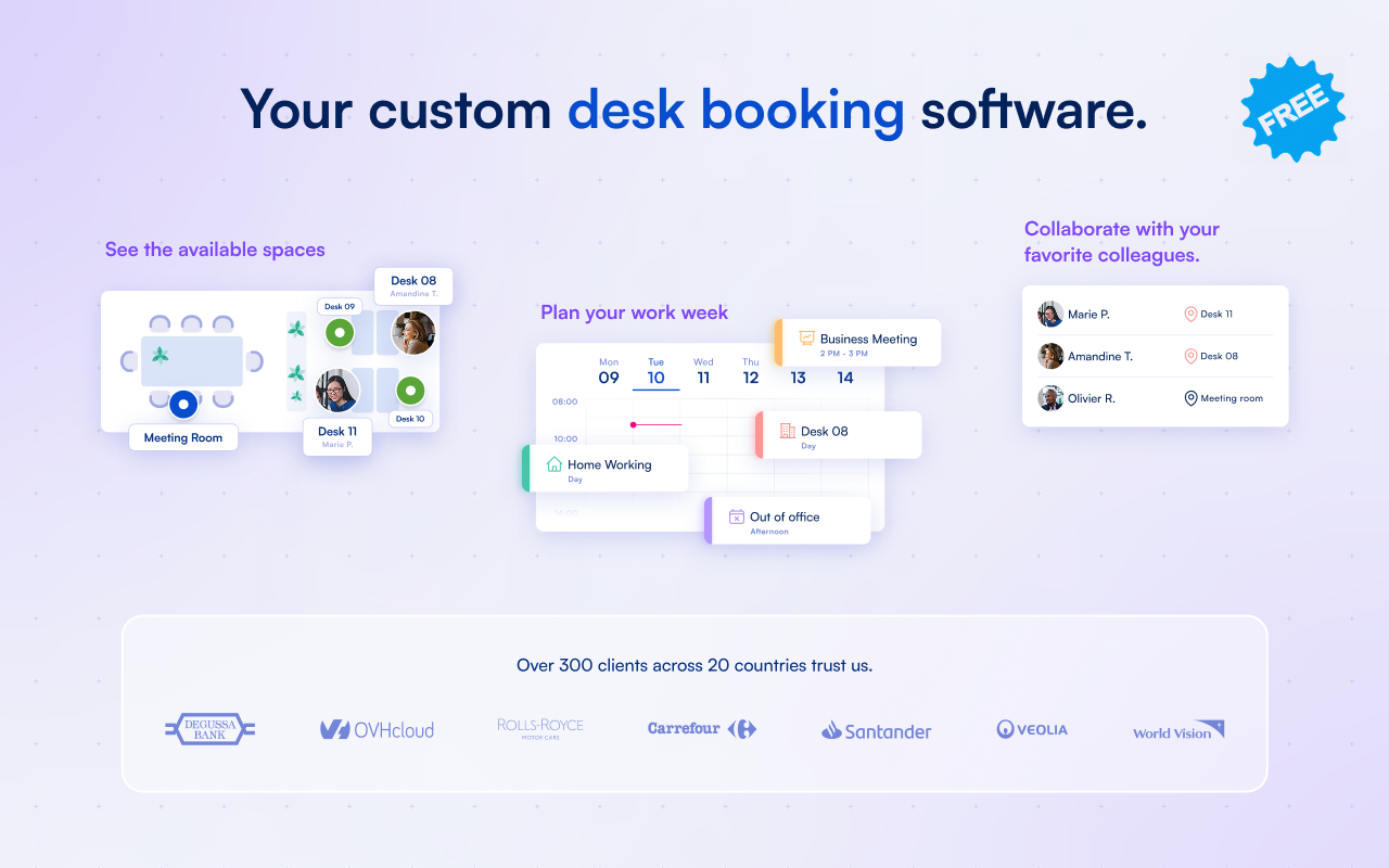 Moffi Desk Booking - Nieuwe bureau -boeking en WFH -tool op Google Workspace gratis media 5