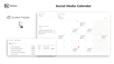 Content Creation Notion Template gallery image