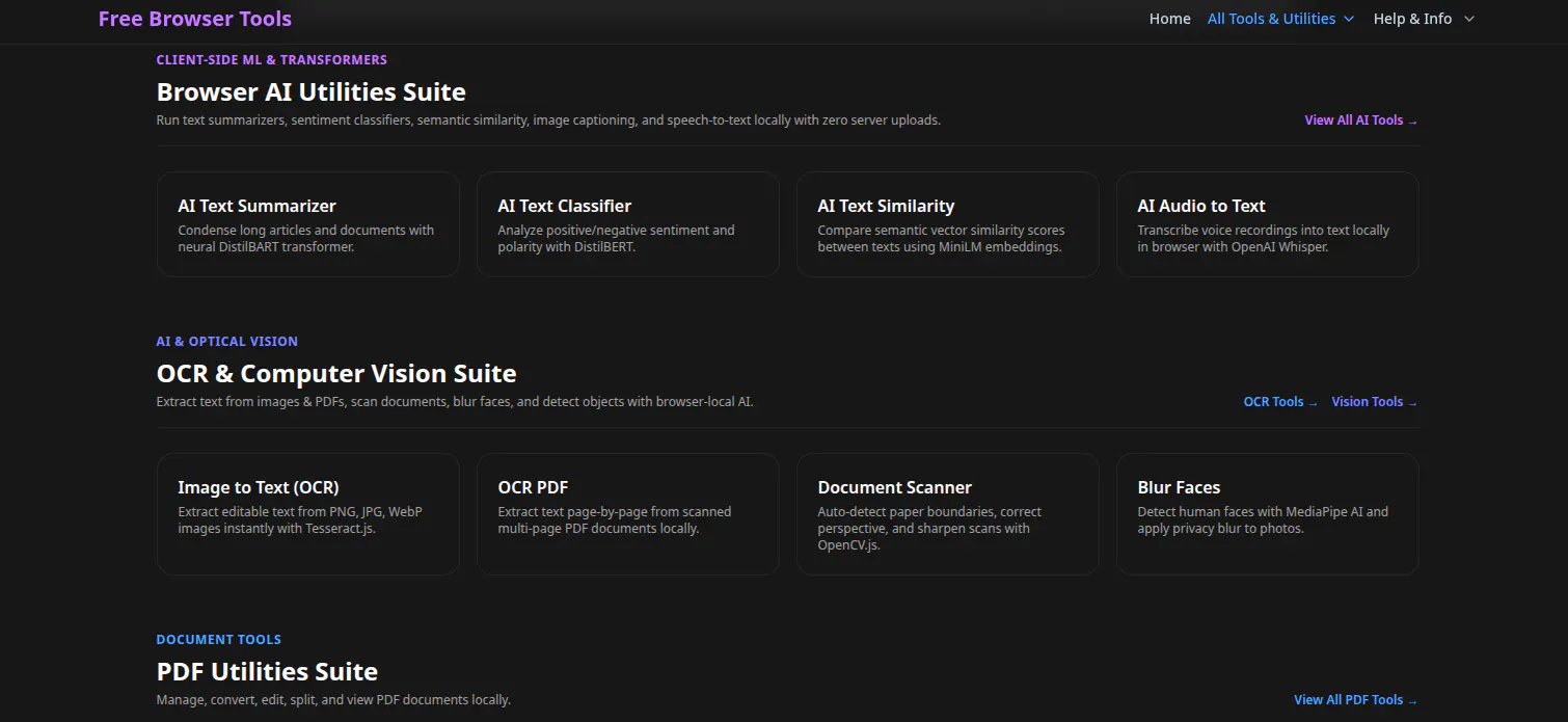 Free Browser Tools 截图