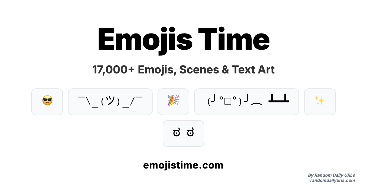 Emojis Time - Main product screenshot demonstrating key features and user interface