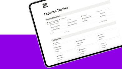 Expense Tracker - gain control over your spending habits and achieve a balanced financial situation