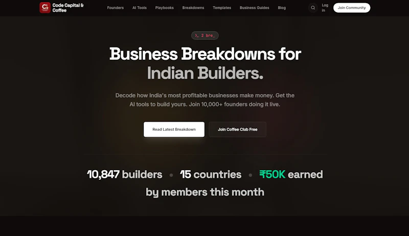 Code Capital & Coffee screenshot 1