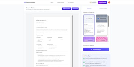 ResumeBrain gallery image