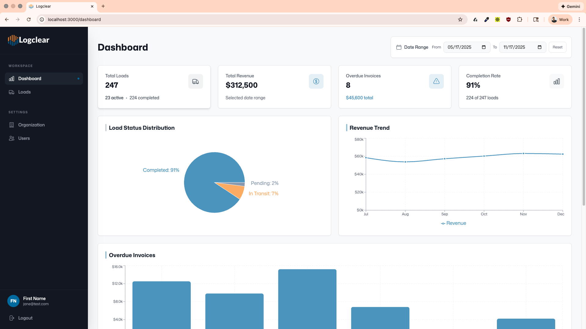 Logclear - Screenshot 2 showing product features and functionality