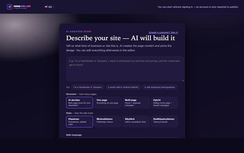 Novavalo screenshot 6