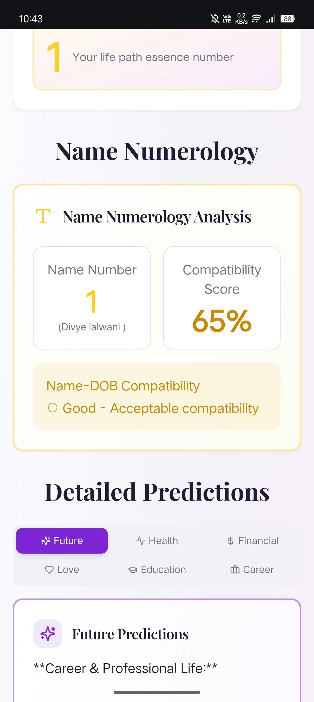 Mystic Numbers - Screenshot 4 showing product features and functionality