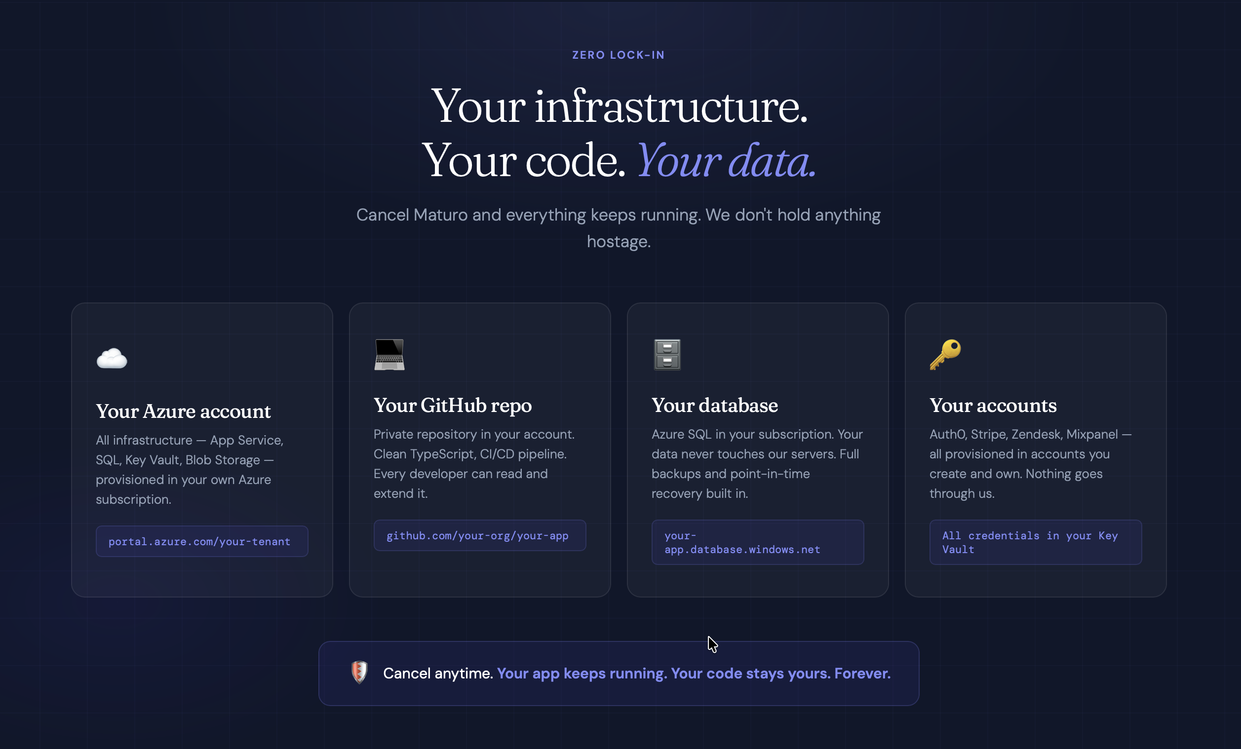 Maturo - The anti-doom-loop app builder gallery image