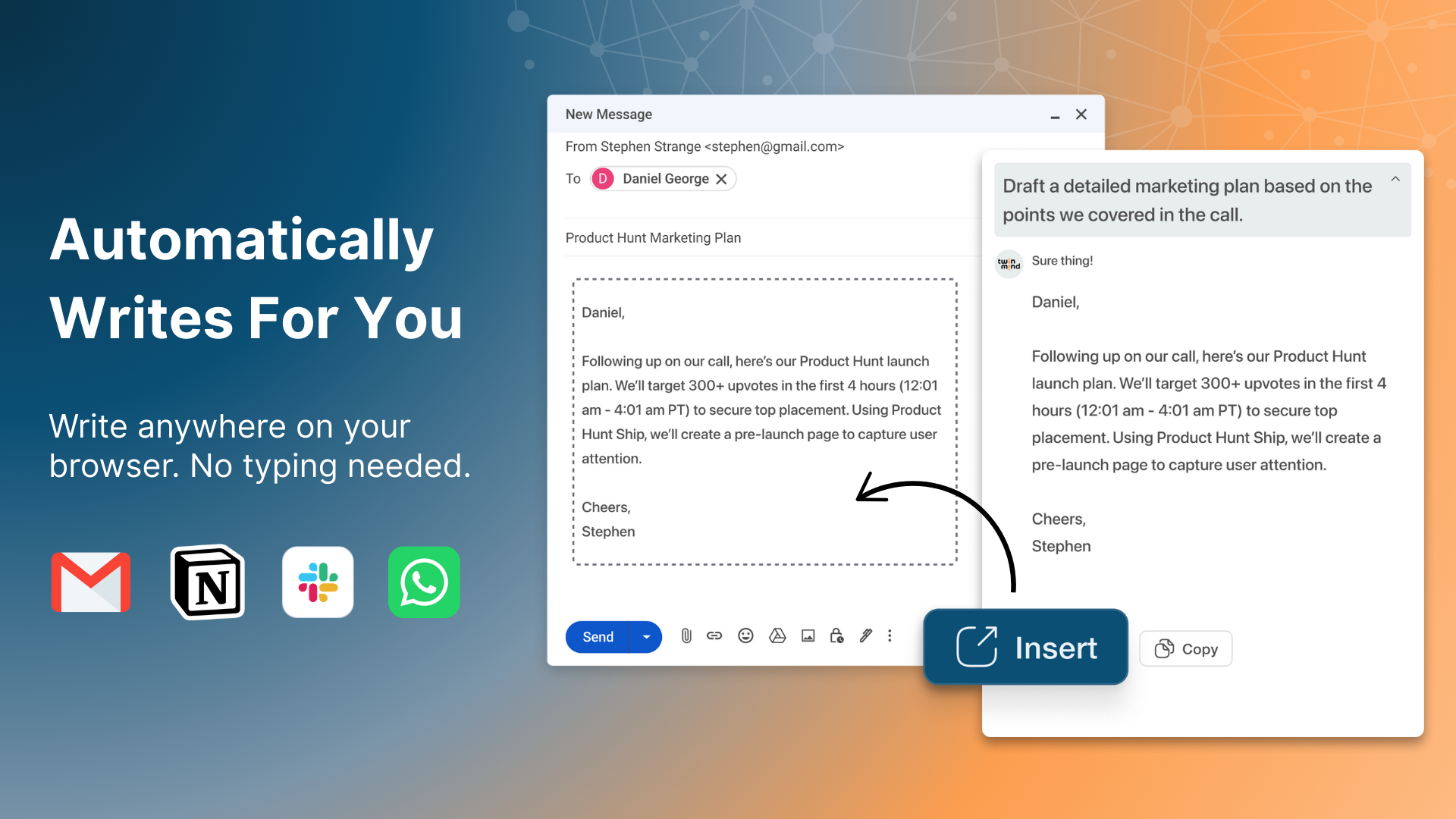 ТВИНМИНД - Боковая панель AI, которая слушает, видит вкладки и помогает активно медиа 5