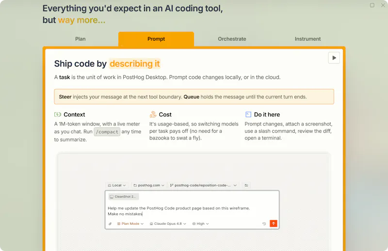 PostHog Desktop screenshot 4