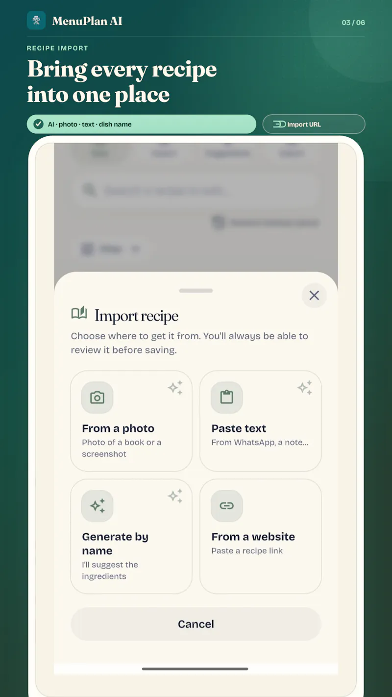 MenuPlan AI screenshot 4