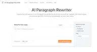 Free AI Paragraph Rewriter
