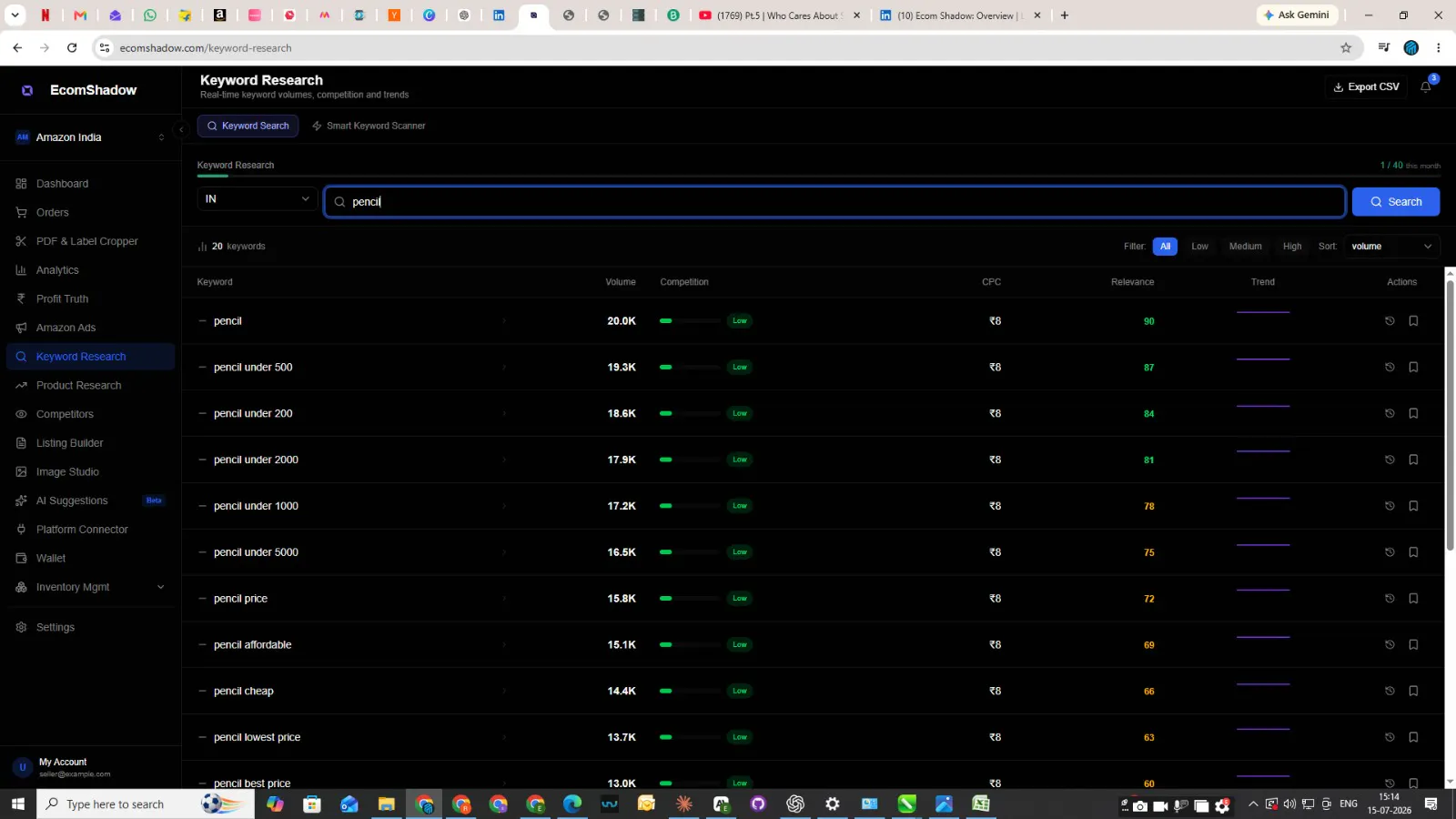 EcomShadow screenshot 1