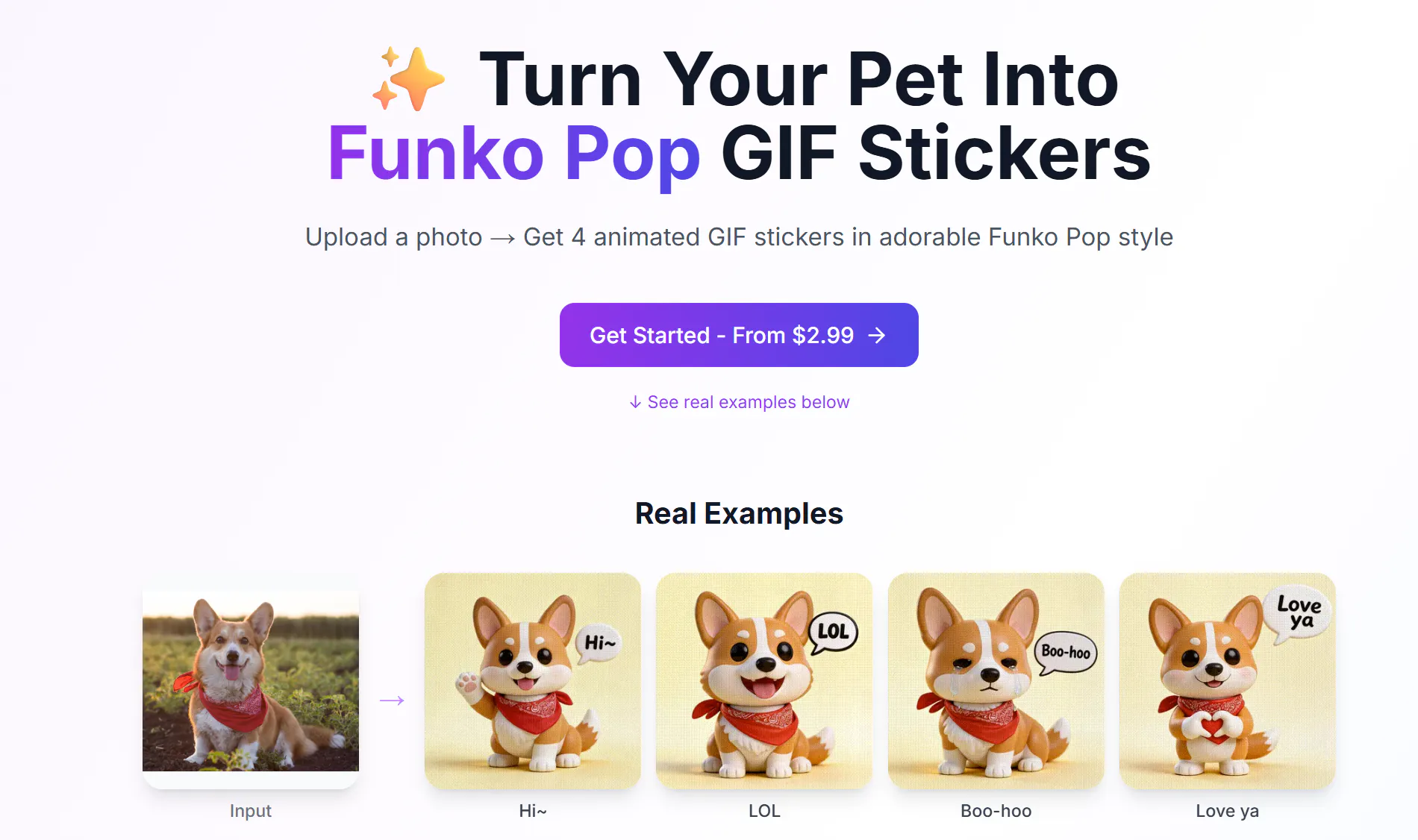 Pet GIF Sticker Maker 제품 배너