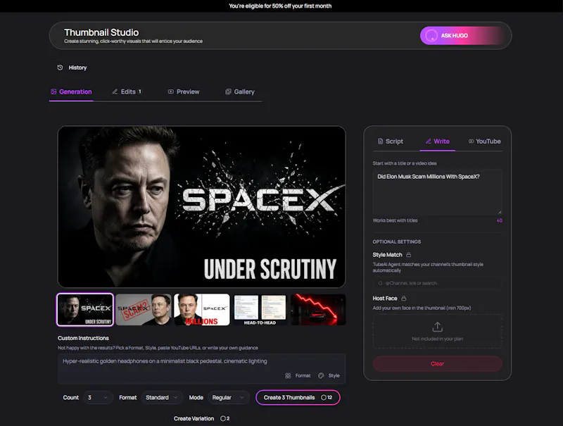TubeAI - Your YouTube Strategist screenshot 3