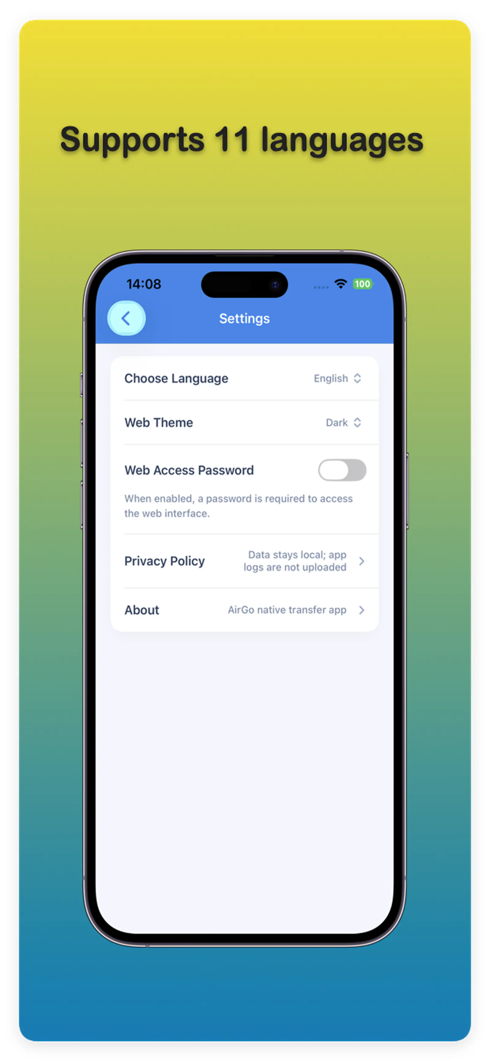 AirGo - WiFi File Transfer screenshot 3