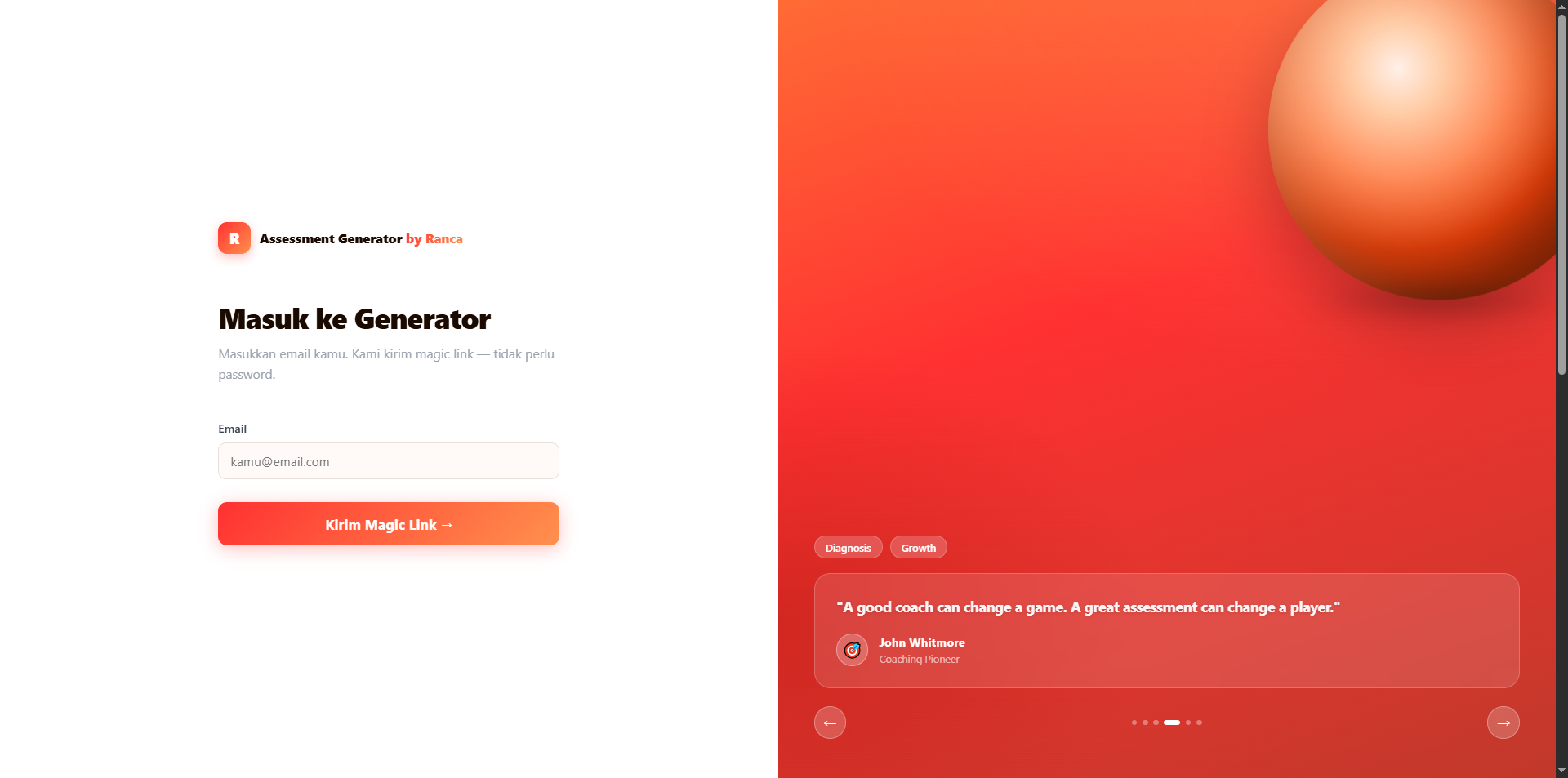Assessment Generator by Ranca gallery image