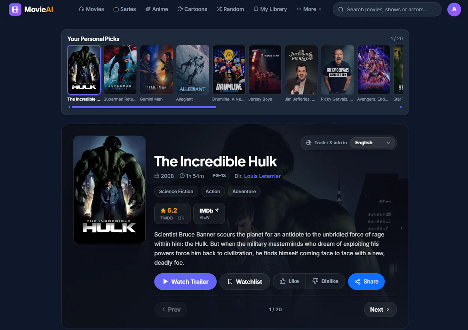 MovieAI screenshot 2