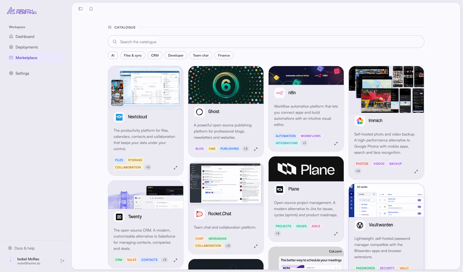 Zenith Hosting screenshot 3