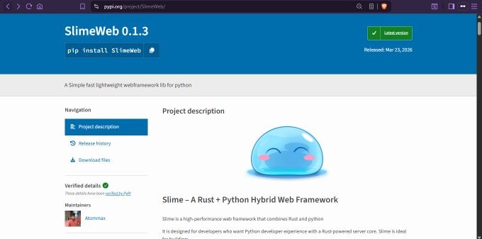 SlimeWeb gallery image