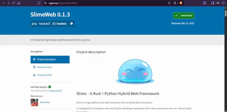 SlimeWeb gallery image