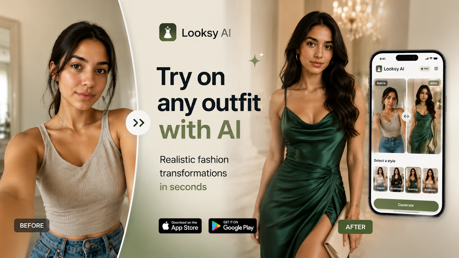 Looksy AI Outfit Changer screenshot 1