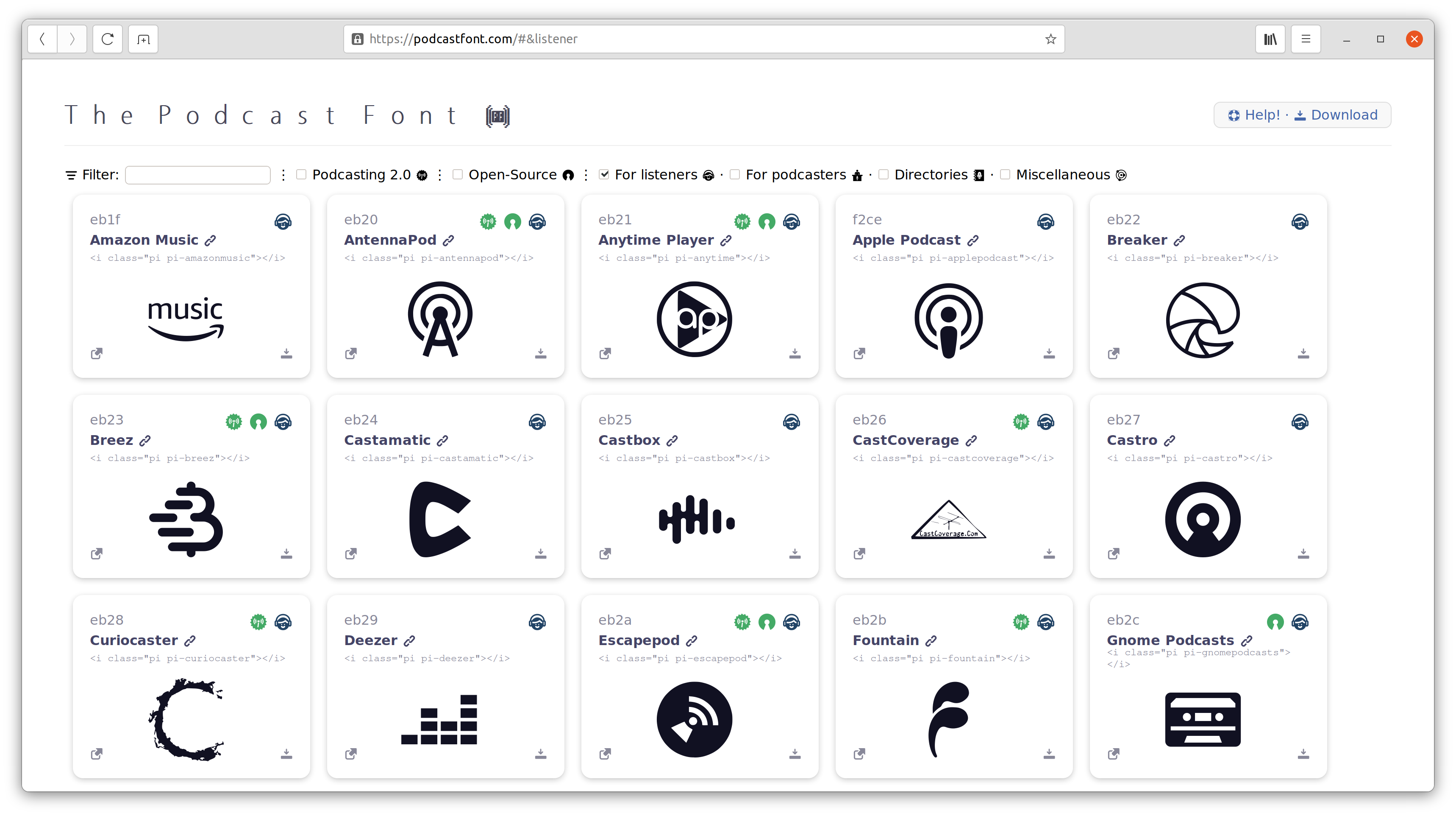 The Podcast Font gallery image