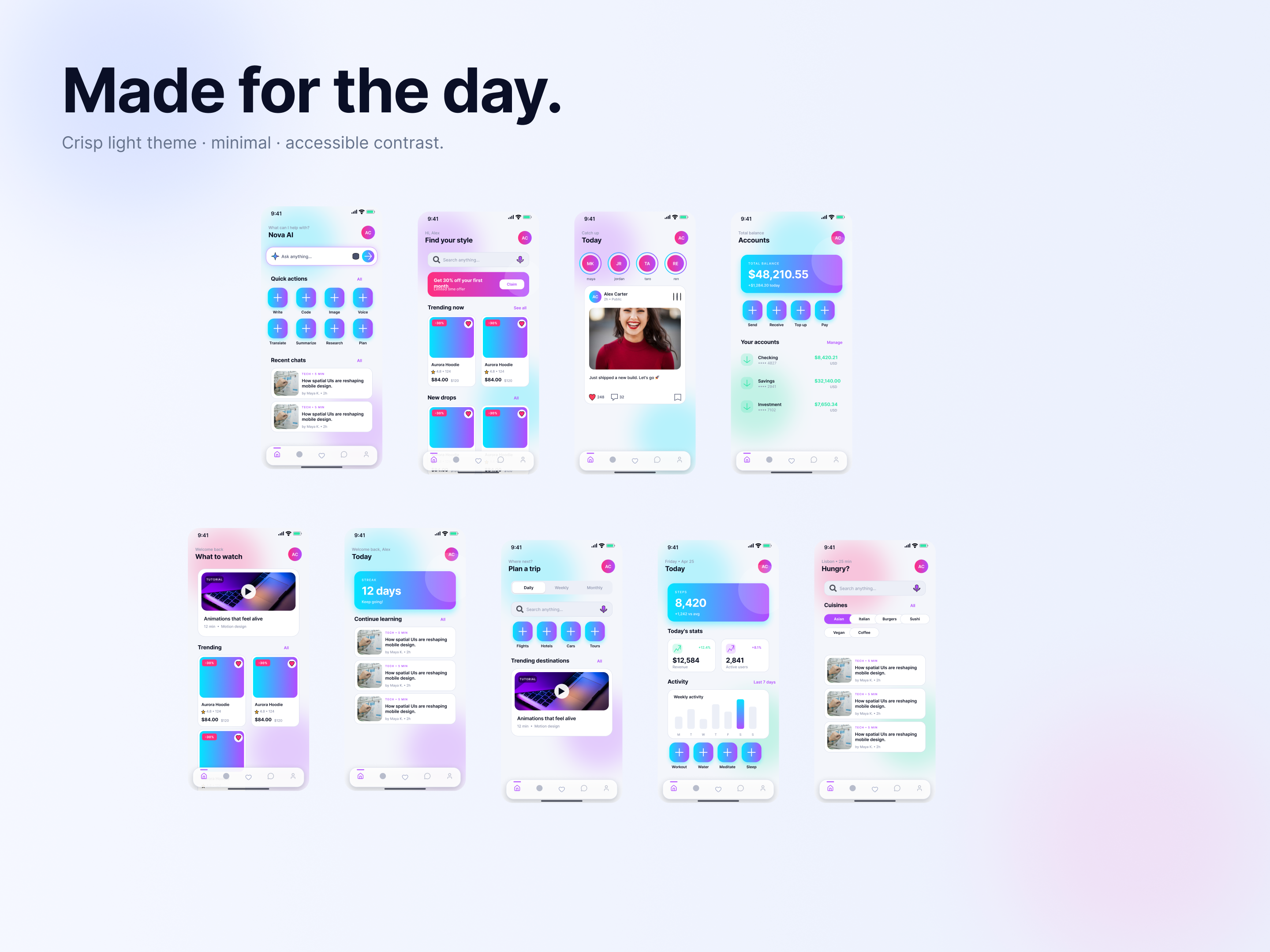 Nova Mobile Ui Design gallery image