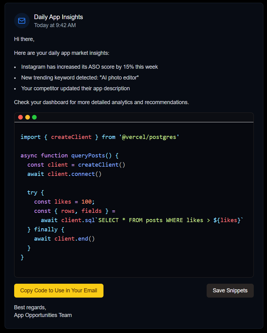 Media Codemail.io - Hantar e -mel dengan coretan kod yang sempurna 2
