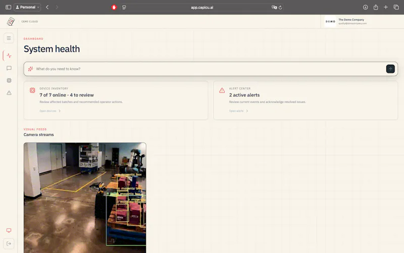 Capicú Edge ML Inference screenshot 2