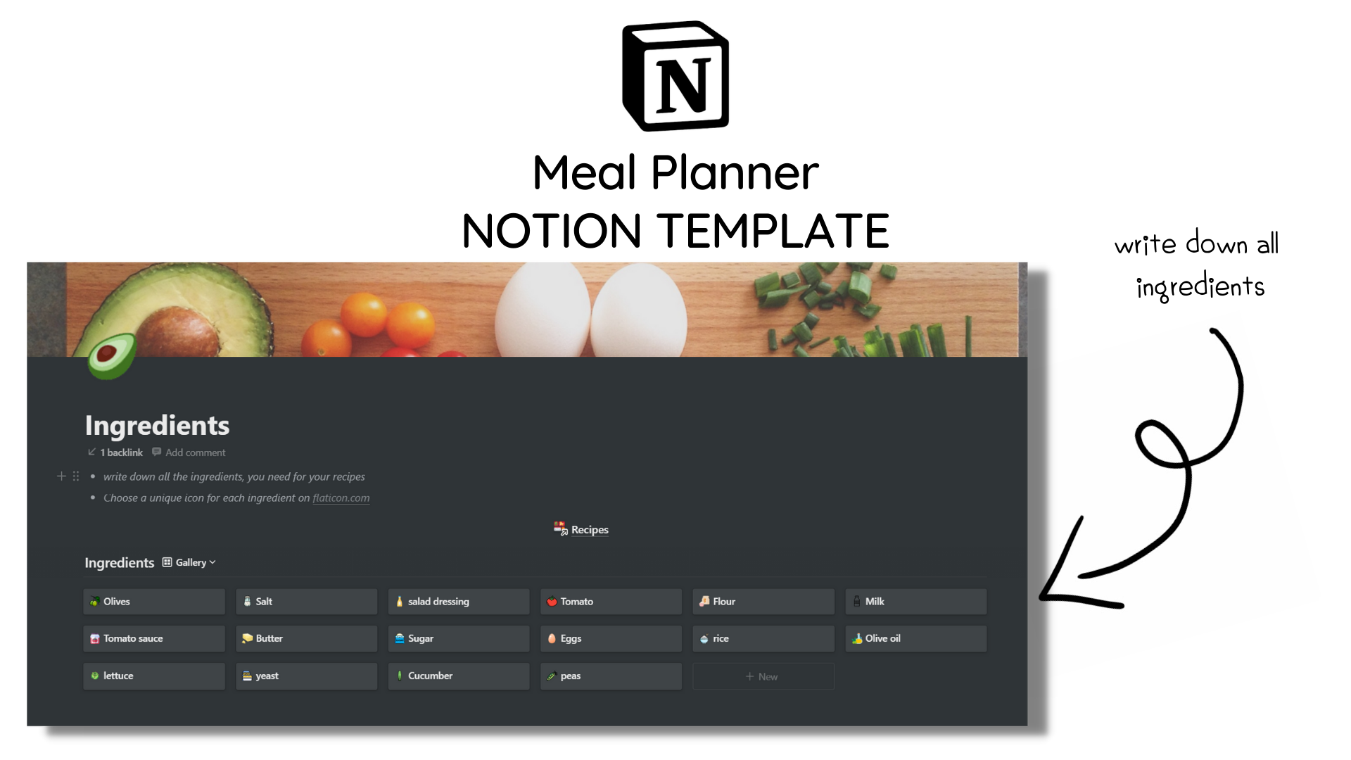 Notion Meal Planner gallery image