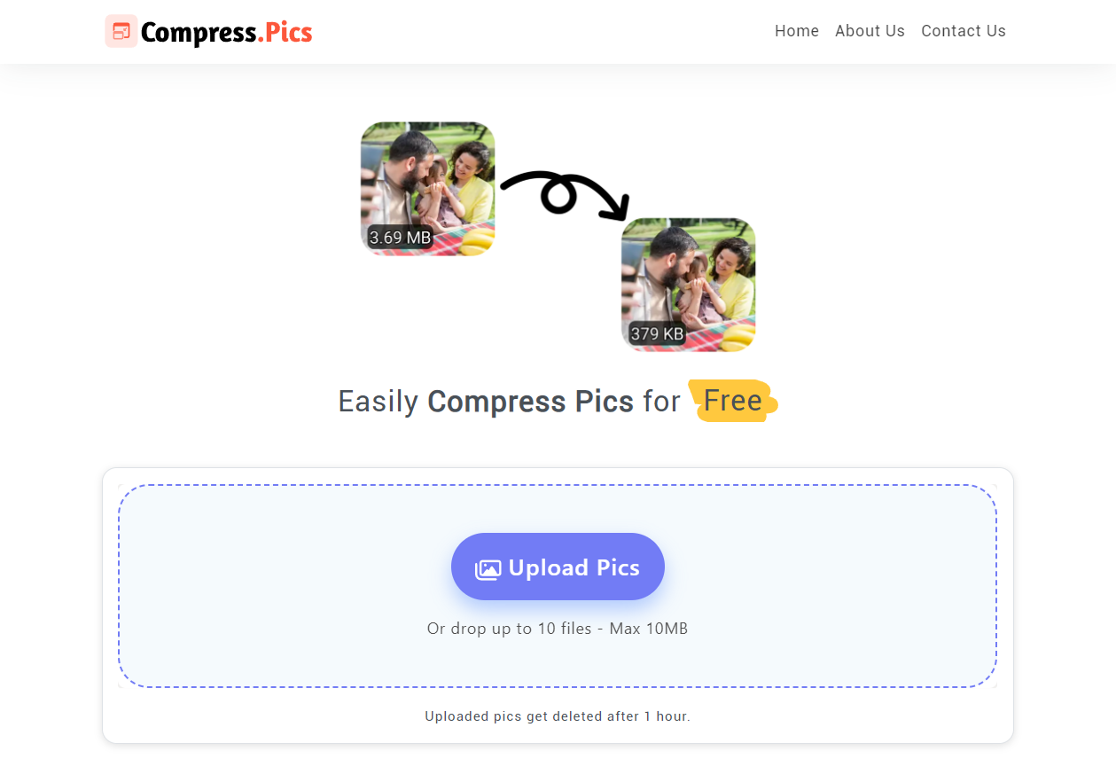 Kompress Fotos online - compress.pics media 1