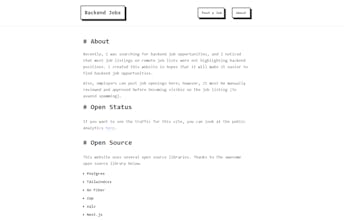 Backendjob gallery image