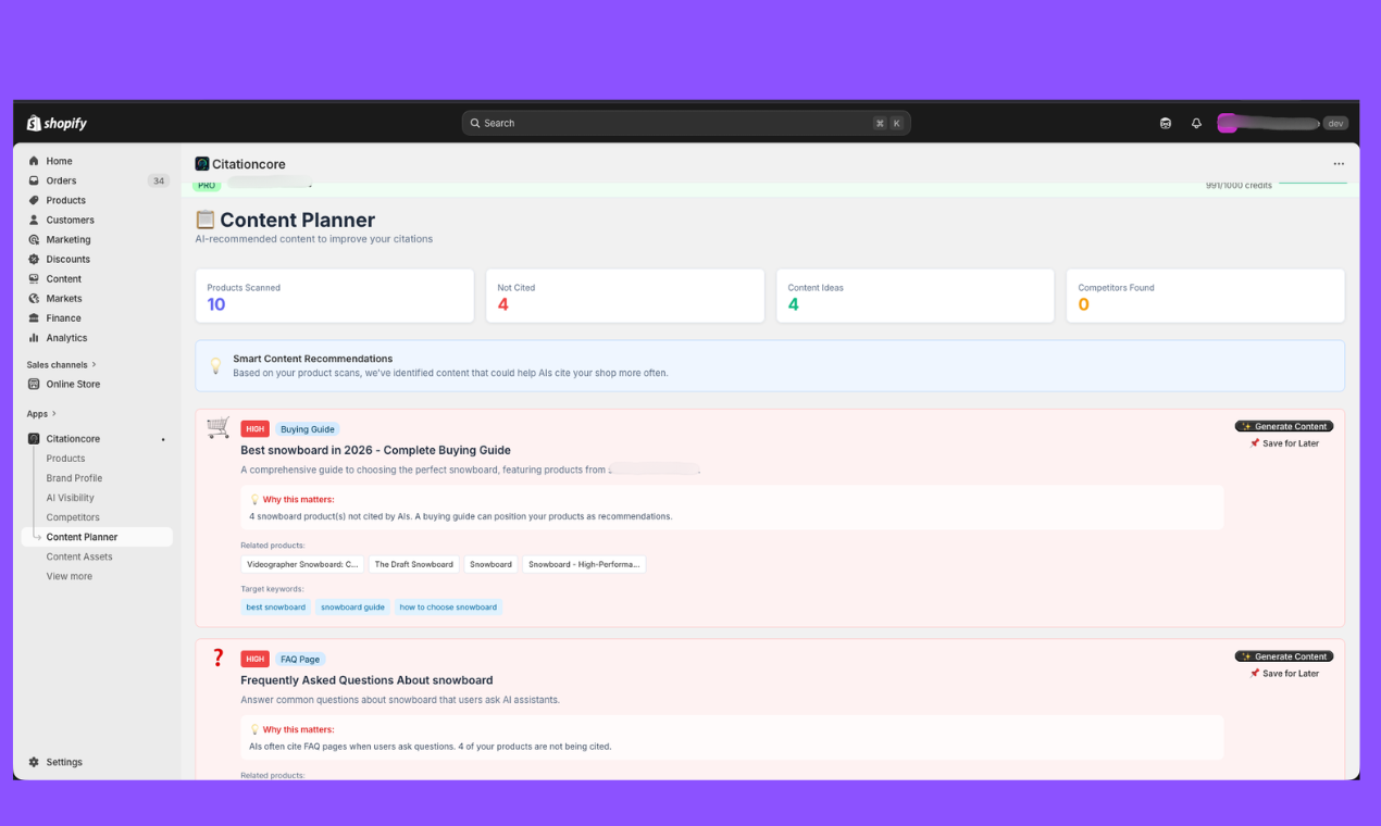 CitationCore - Screenshot 3 showing product features and functionality
