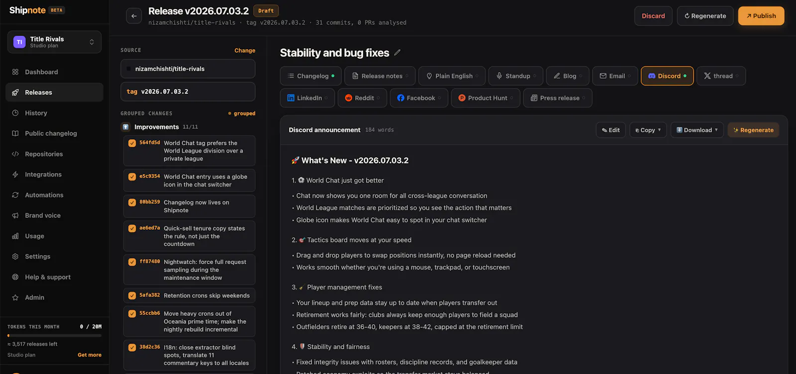 Shipnote screenshot 2