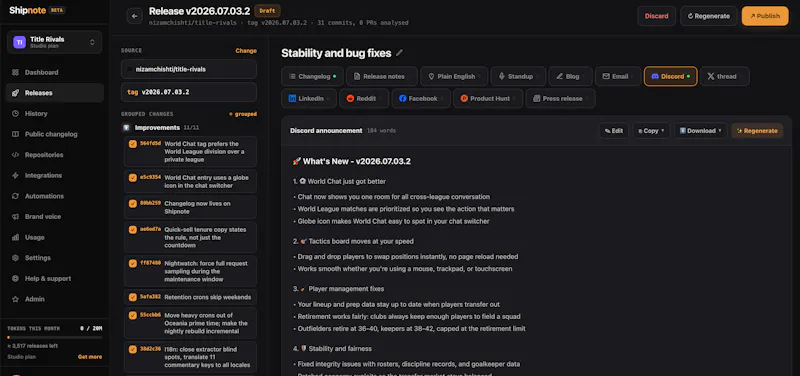Shipnote screenshot 2