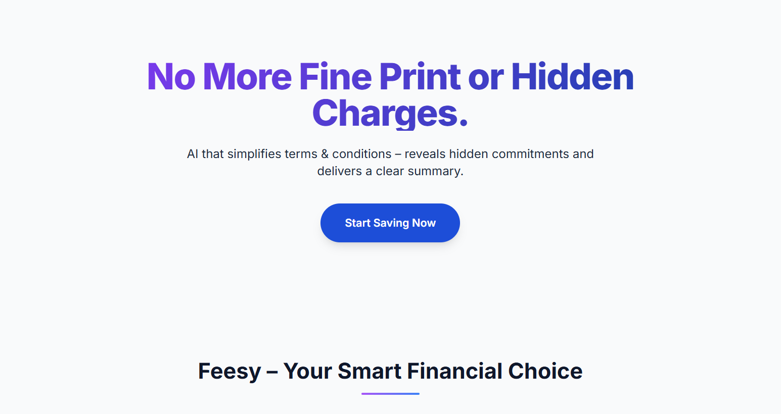 Feesy - Find the traps in fine print. gallery image