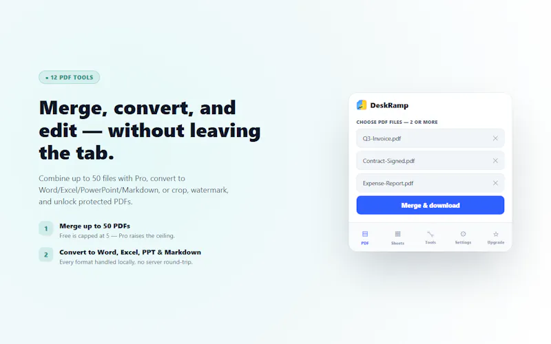DeskRamp screenshot 2
