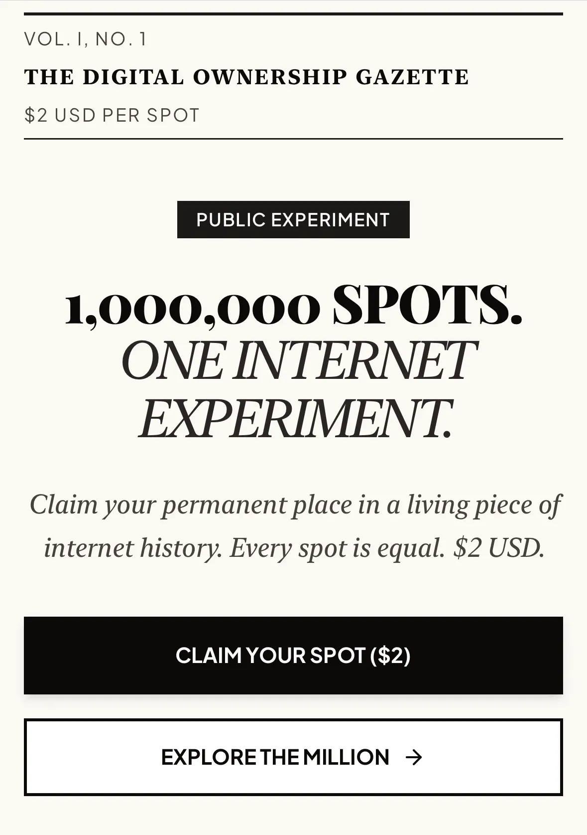 THE MILLION gallery image