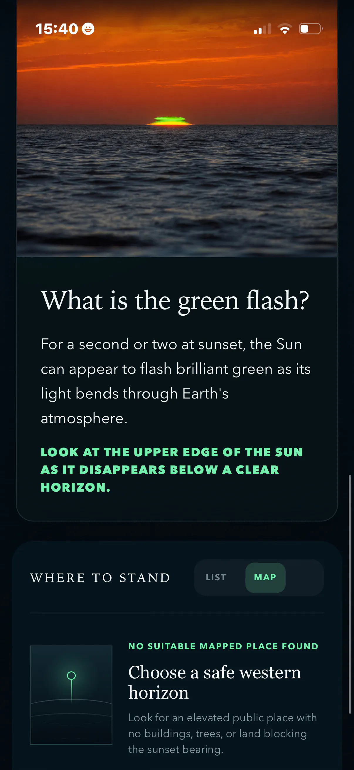 Green Flash Finder gallery image