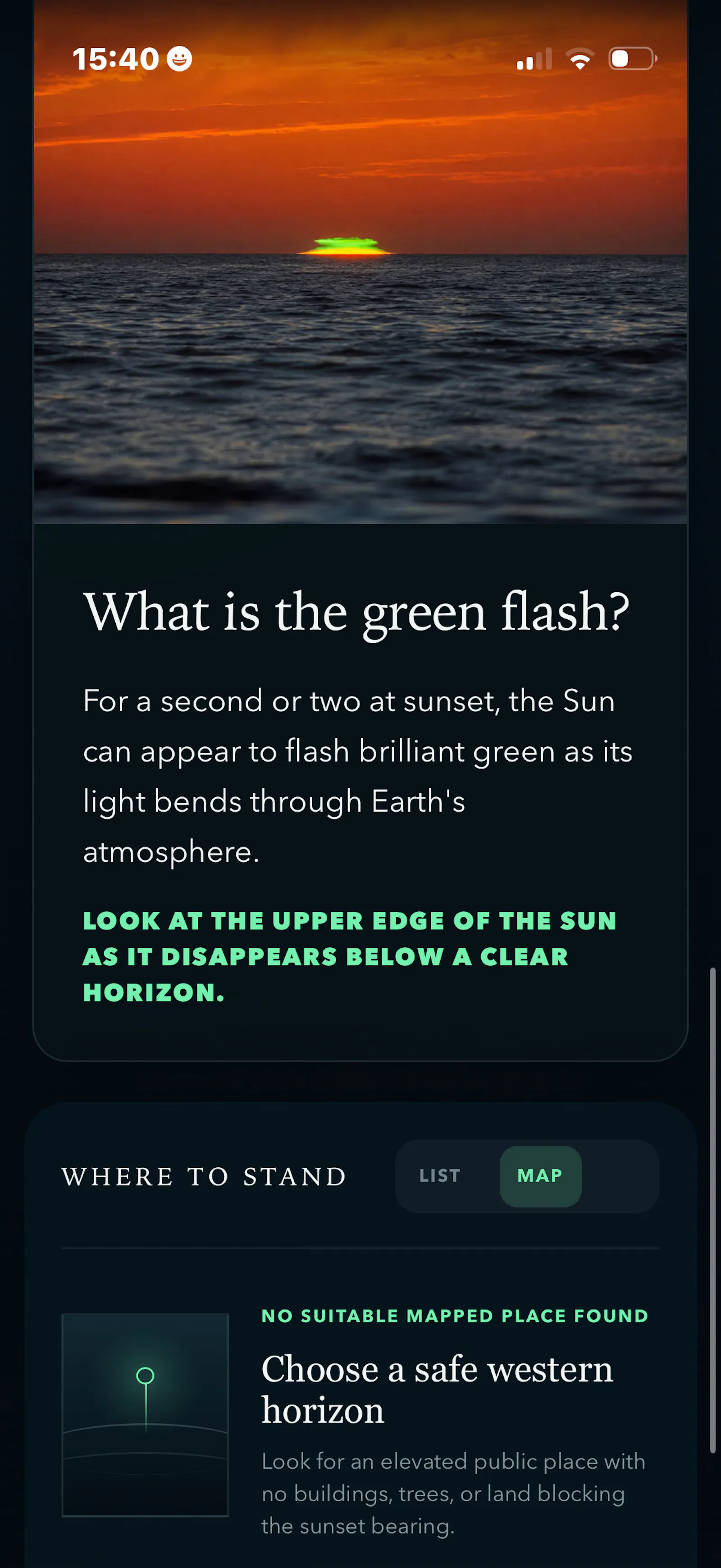 Green Flash Finder screenshot 4