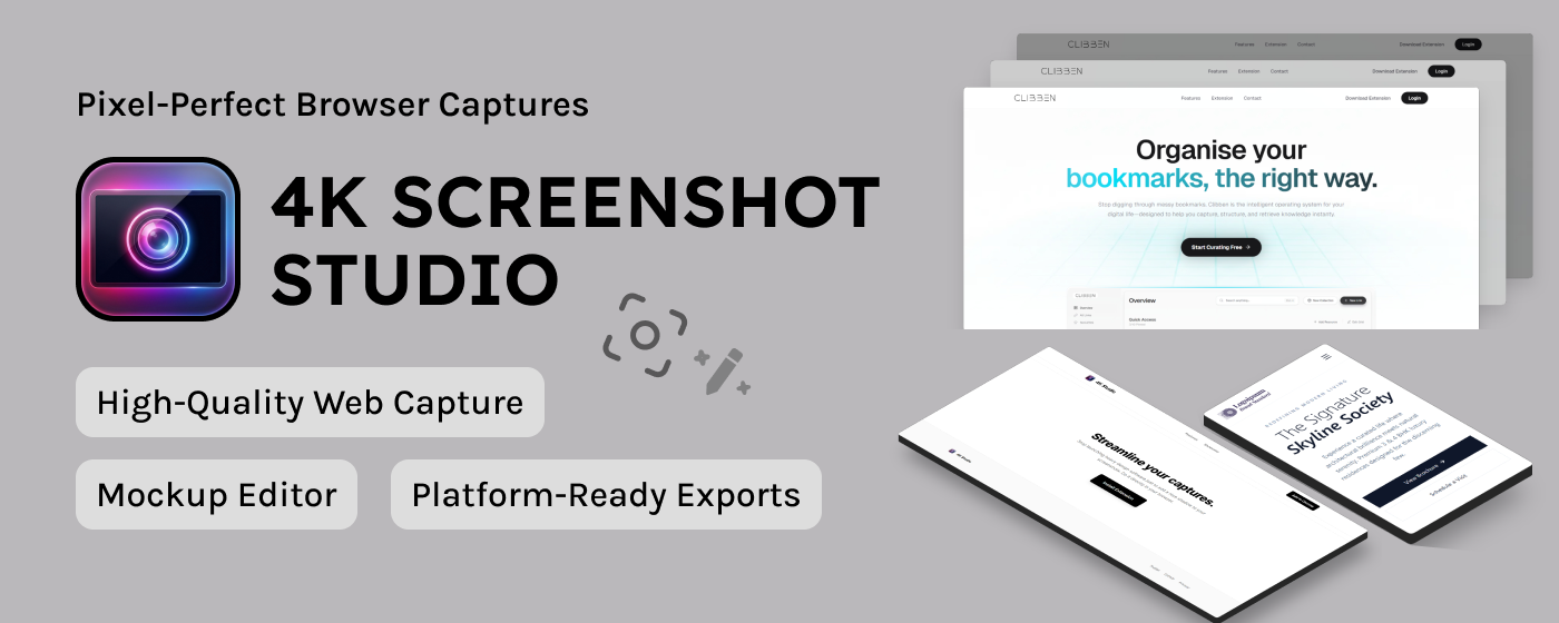 4K Screenshot Studio - Web Capturing gallery image