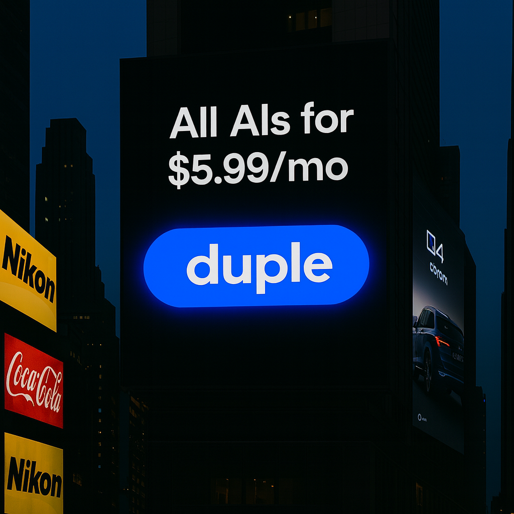 Duple.ai - Chatgpt, Claude, Gemini, GroK ve daha fazlasına tek bir yerde erişim medya 4