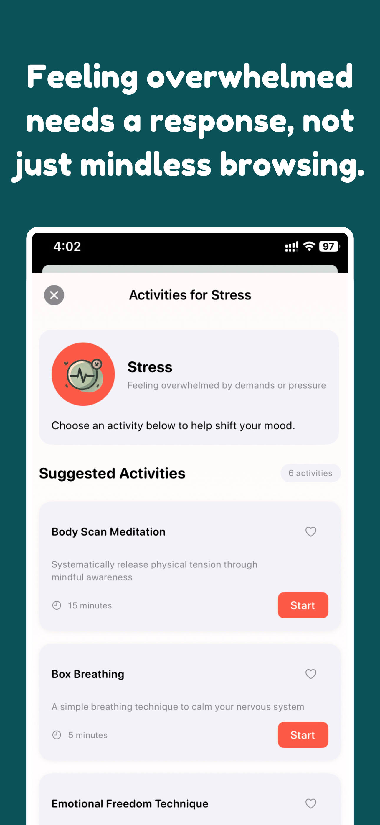 Moodshift: tempo per lo schermo consapevole media 3