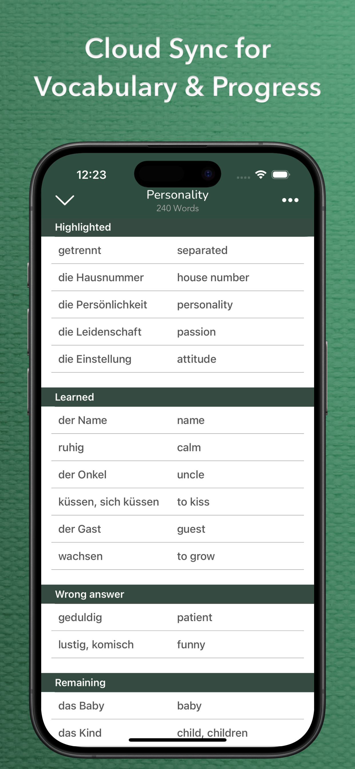 وسائط VOCABU: بطاقات وميض المفردات التي تعمل بذوها AI - من السفر إلى الامتحانات - تعلم المفردات التي تهمك 6